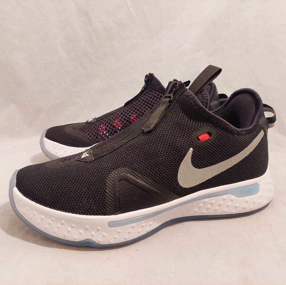 Nike Paul George PG 4 CD5079-001 Black White Basketball Shoes Men's Size 8.